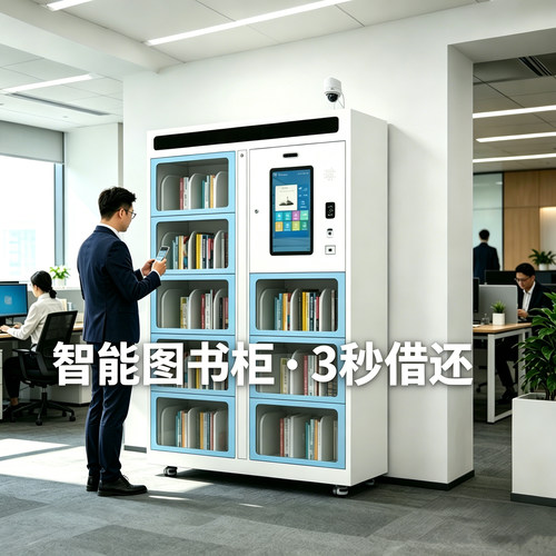智能书柜自助借还机花享书屋