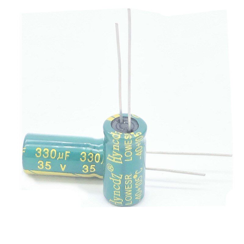 足压 35V 330uF 8*14 高频低阻 铝电解电容器 330uF/35V LOWESR