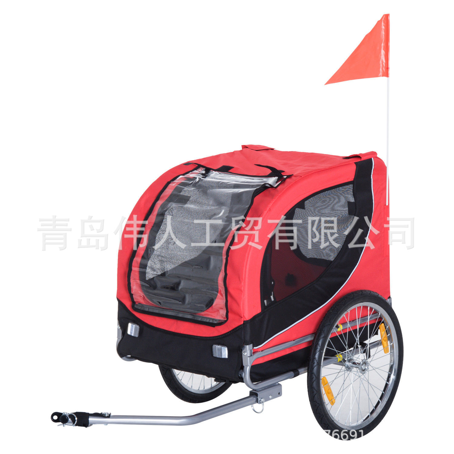 可折叠减震自行车宠物儿童拖车