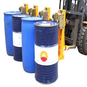 重型4桶8鹰嘴油桶夹叉车用吊具夹C具桶夹 四桶双鹰嘴铁塑桶搬运夹