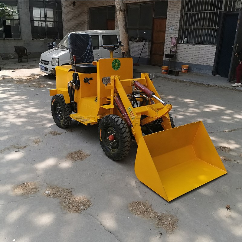 建筑四驱电动装j载机公路小型电动小铲车土石方施工散状物料铲挖