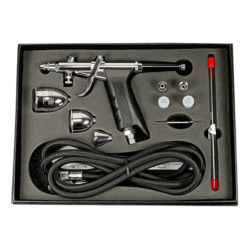 三口径枪式116B喷笔套装家具修补模型喷漆皮具上色0.3 0.5Y 0.8mm