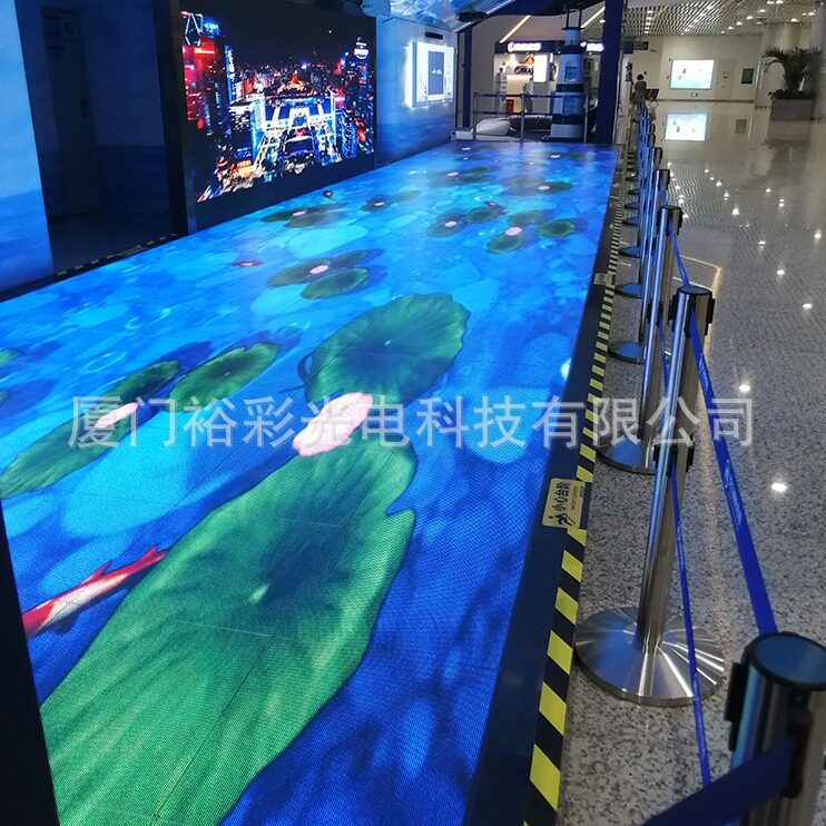 led地砖屏人体互动感应舞台电子屏高清全彩led显示屏节能屏大屏幕
