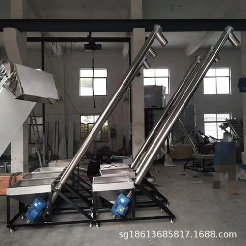 不锈钢圆管绞龙物料提升机