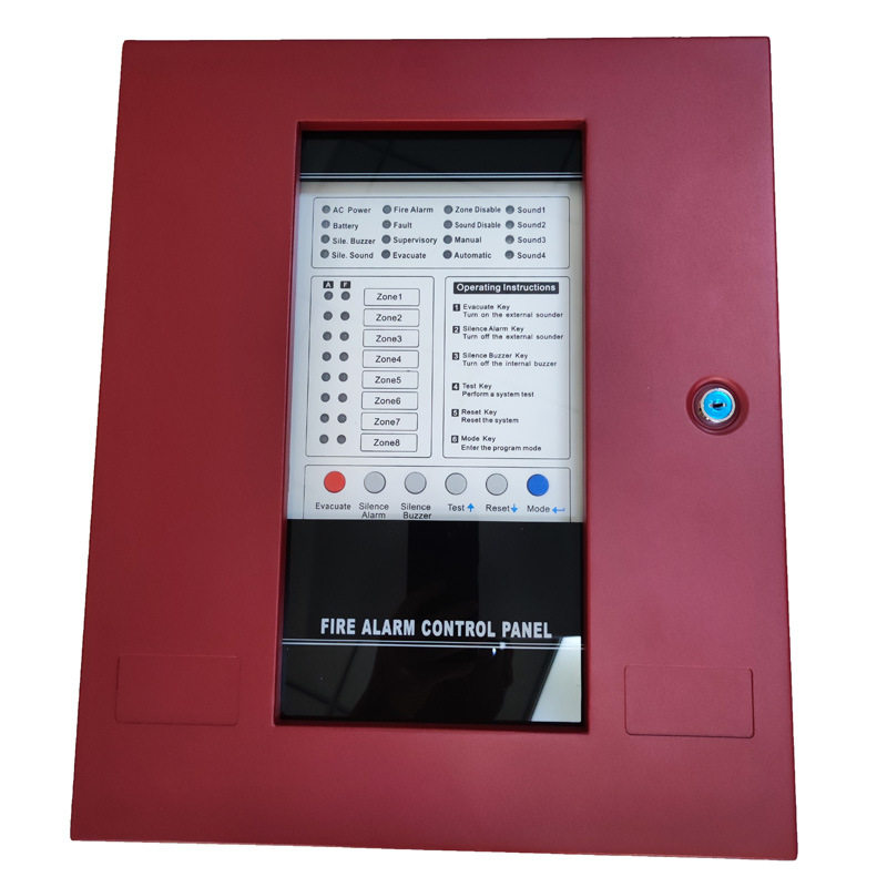 ZC1008传统多回路主机 多线控制器 火灾报警系统 8ZONE PANEL