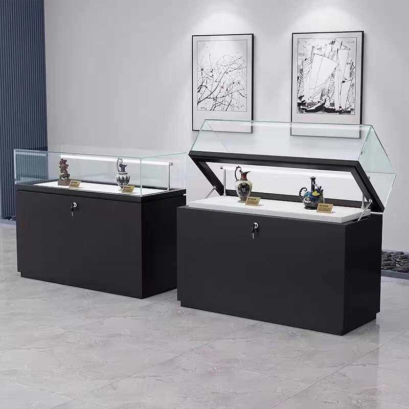 烤漆展示柜办公场所店铺陈列展品展示柜台博物馆纪念馆玻璃展示柜