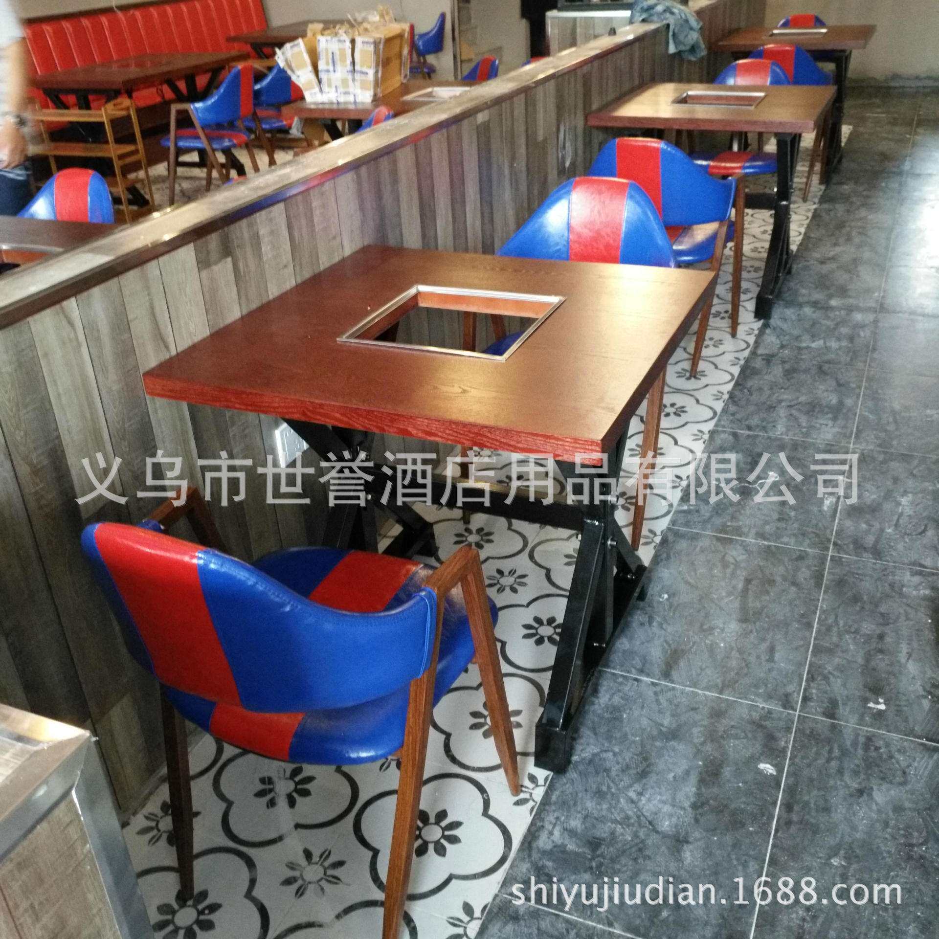 蜀大侠火锅餐桌椅牛太郎火锅桌小肥羊火锅城桌椅潮汕牛肉火锅餐桌