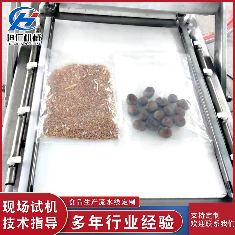 干湿两用风干鸡包装机 r双室真空包装机设备 牛肉干真空包装机