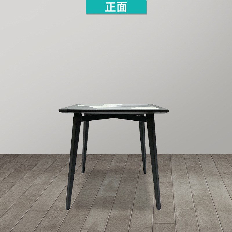 陶瓷方桌简约小户型休闲酒吧餐厅家用陶R瓷餐桌陶瓷方桌子