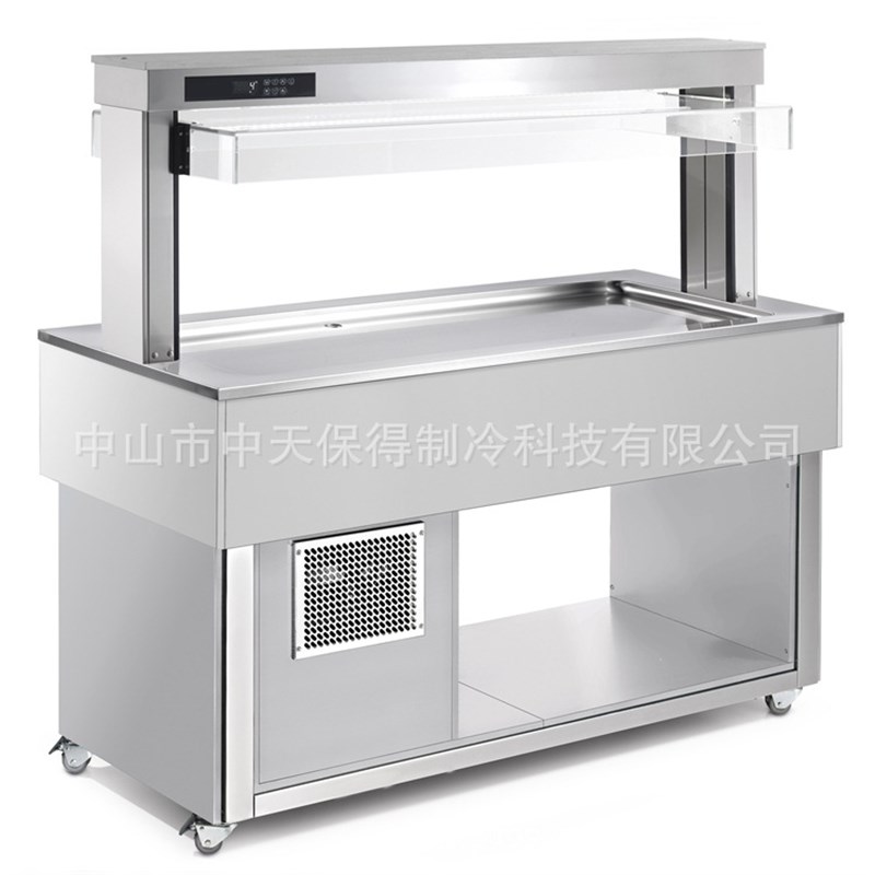 不锈钢冰台商用冷藏冷冻超市冰鲜G台饭店商用海鲜冰台展示柜