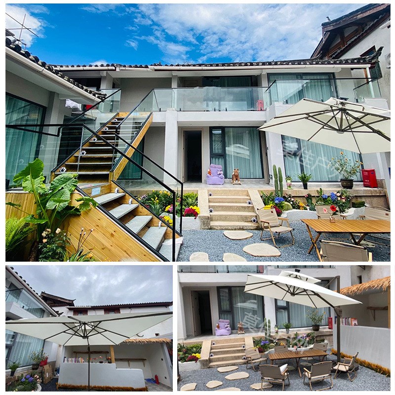 户外遮阳伞庭院伞露天阳台别w墅花园大太阳伞棚商用室外摆摊罗马