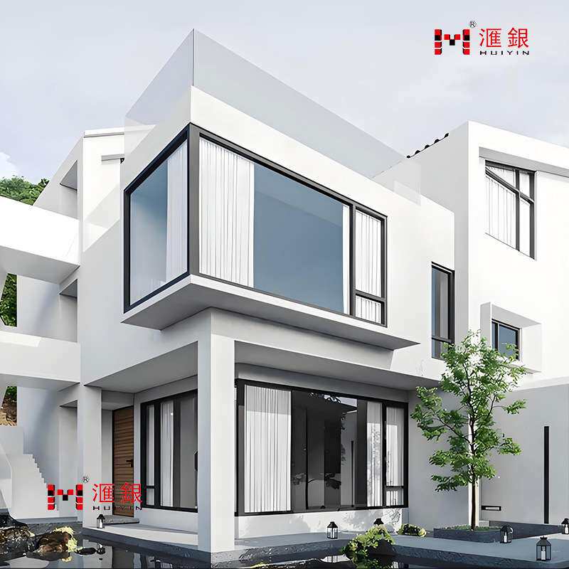 佛山厂家高端断桥隔音系统门窗别墅自建房落地铝合金平开窗推拉窗