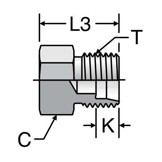 倍润航空标准堵头flareless tube fitting