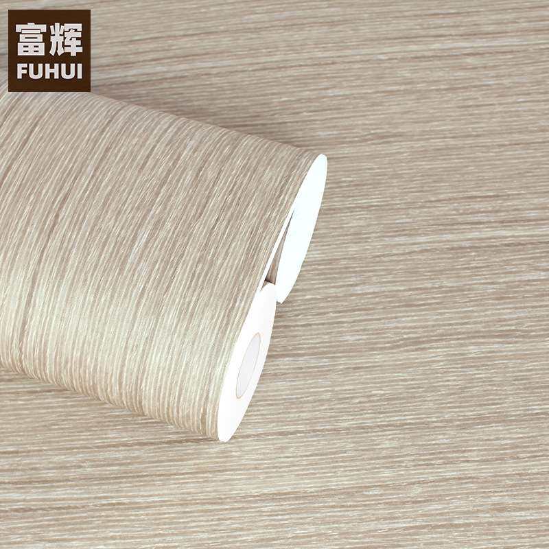 韩版特厚木纹自粘墙纸壁纸原木色家具翻新贴纸酒店工程波音软片