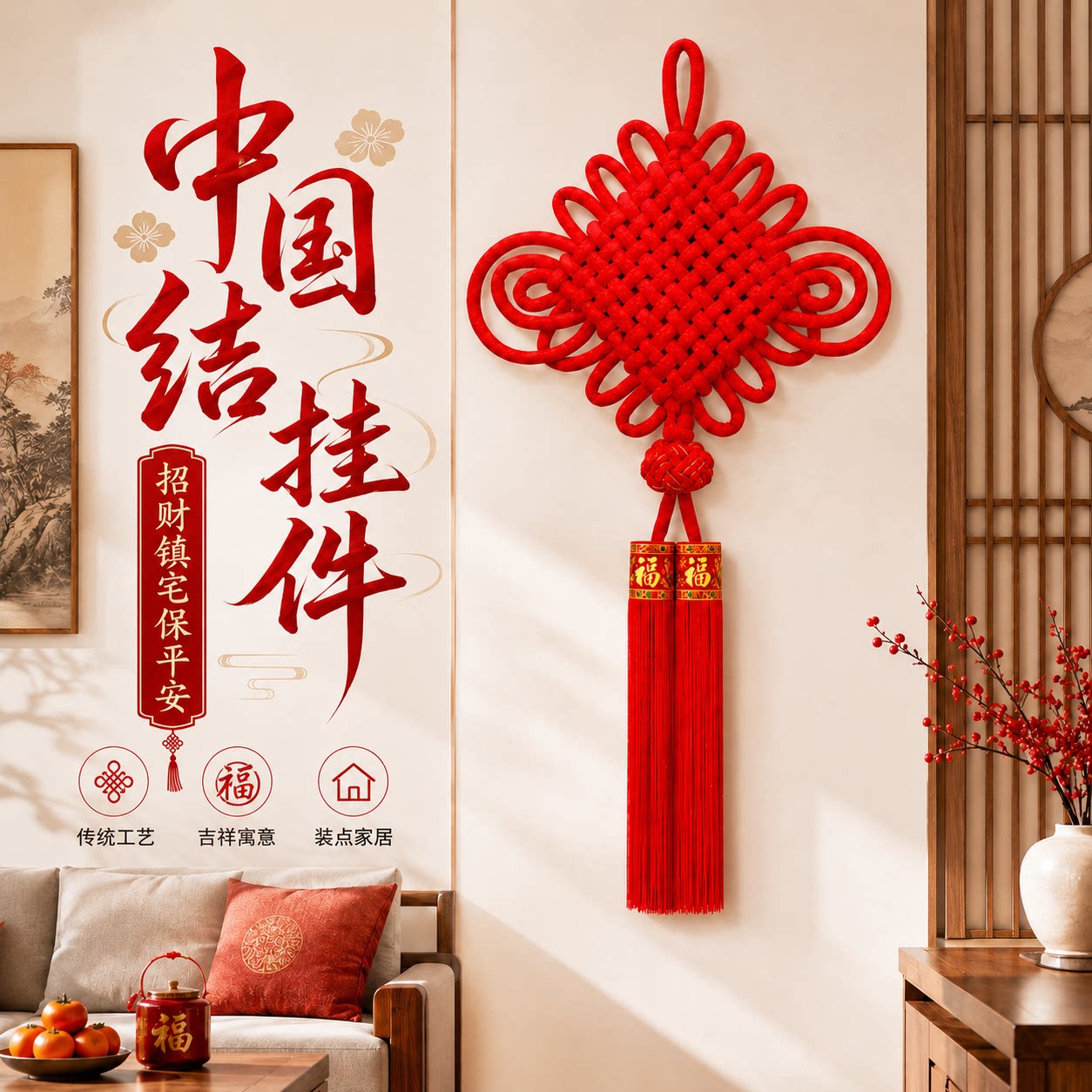 ⭕新款中国结挂饰客厅装饰招财图片