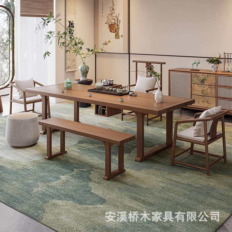 新中式罗汉床茶桌椅组合现代简约家用客厅茶几办公宋代美学泡茶台