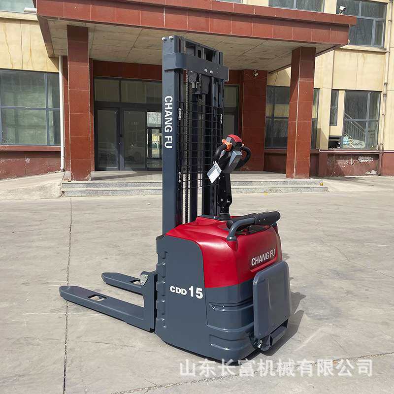 托盘升降电动铲车电动叉车堆高车半自动装卸车液压升降堆垛机