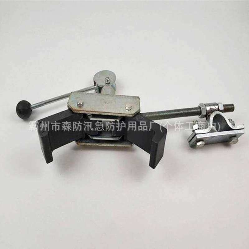 接触网梯车防溜刹车器铁路钢制接触网梯车抓轨器检修梯车用卡轨器