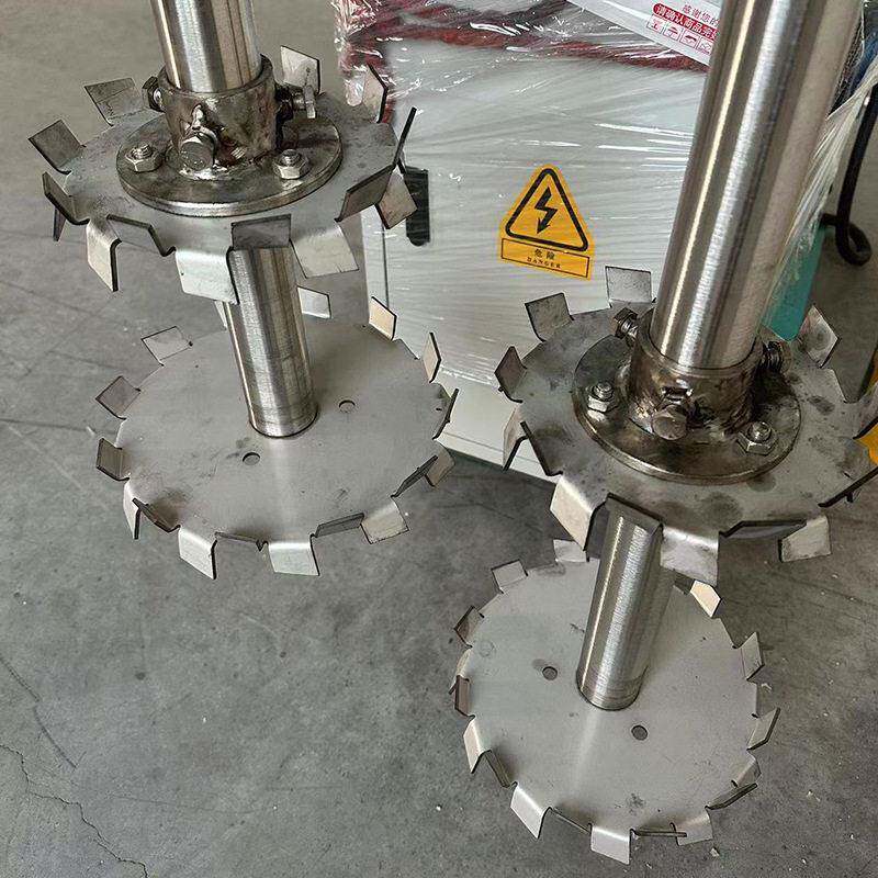 供应1KW双轴液压升降降四叶片液压升分散1机工业搅拌机漆乳胶漆涂