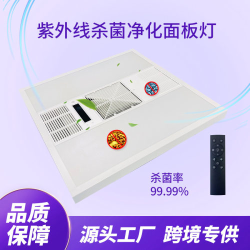 可调光智能空气净化杀菌面板灯