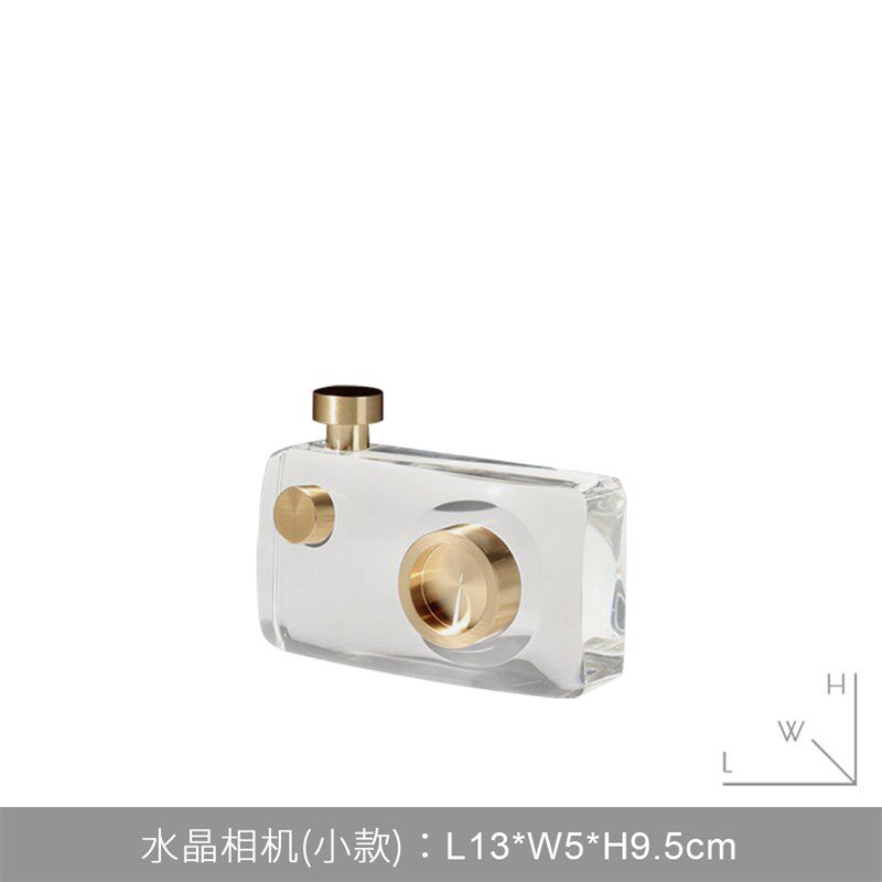 轻奢高档相机摆件客厅电视柜办公室书房样板房玄关柜摆设软装饰品