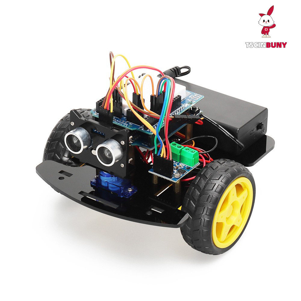 华宇芯兼容Arduino小车套件寻迹避障无线遥控ESP8266机器人小车