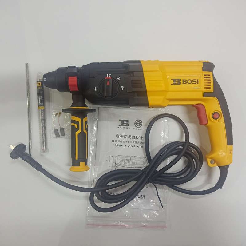 波斯新款900W大功率多功能三用钻锤镐轻型电锤钻BS660510钻孔26mm