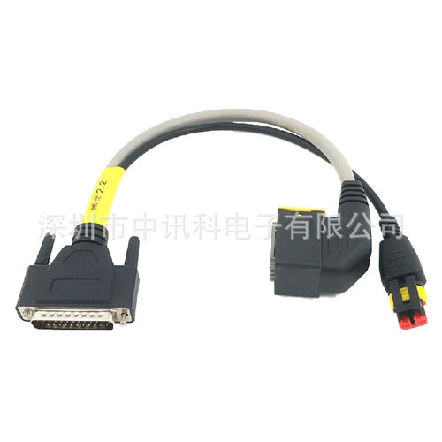DB-25P公母对AMP-12P母头和AMP-2P母头
