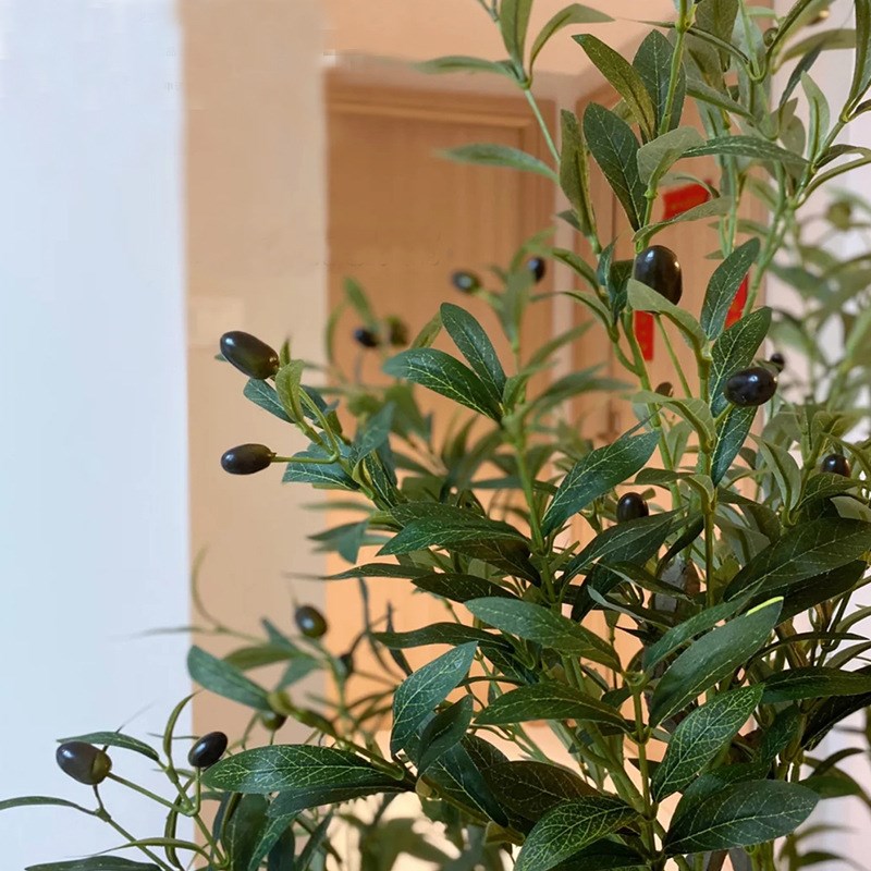 仿真绿植盆栽 仿真橄榄树 客厅落地假树大型植物室内装饰带盆摆件