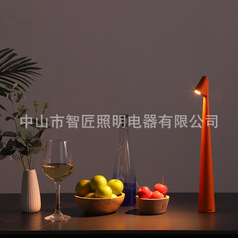 时尚现代高级感充电台灯装饰摆件创意新颖桌台卧室床头LED小夜灯