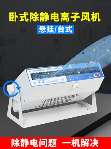 工业卧式悬挂负离子除静电风机