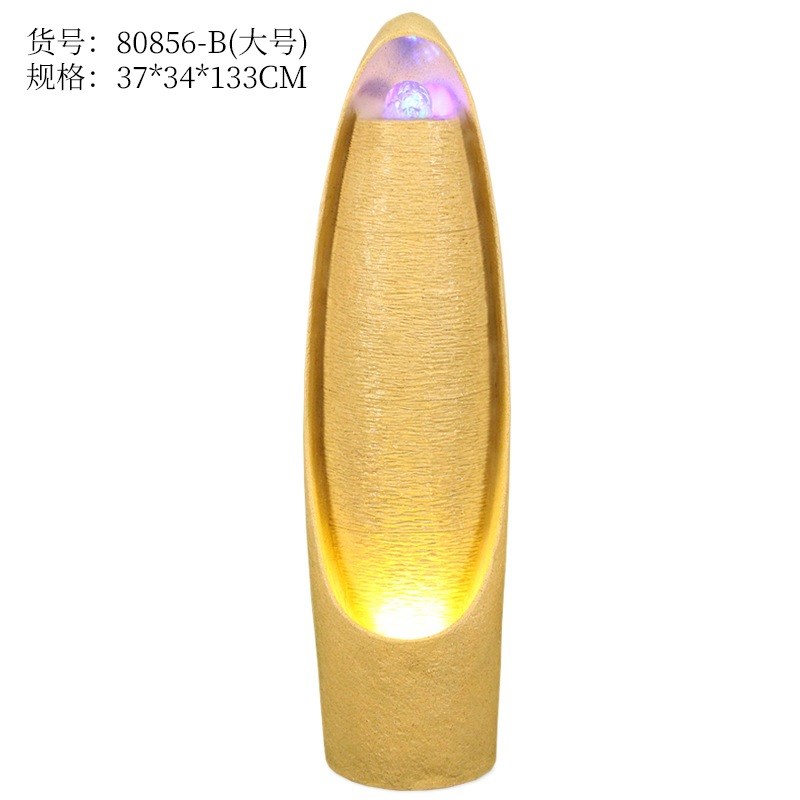 风水球装饰品客厅室内循环喷泉景观落地财源滚滚流水摆件