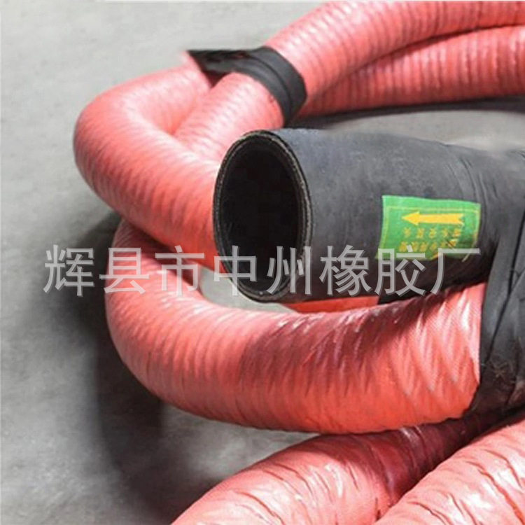 水泥罐车卸灰胶管4寸加厚耐磨橡胶软管散装打灰管