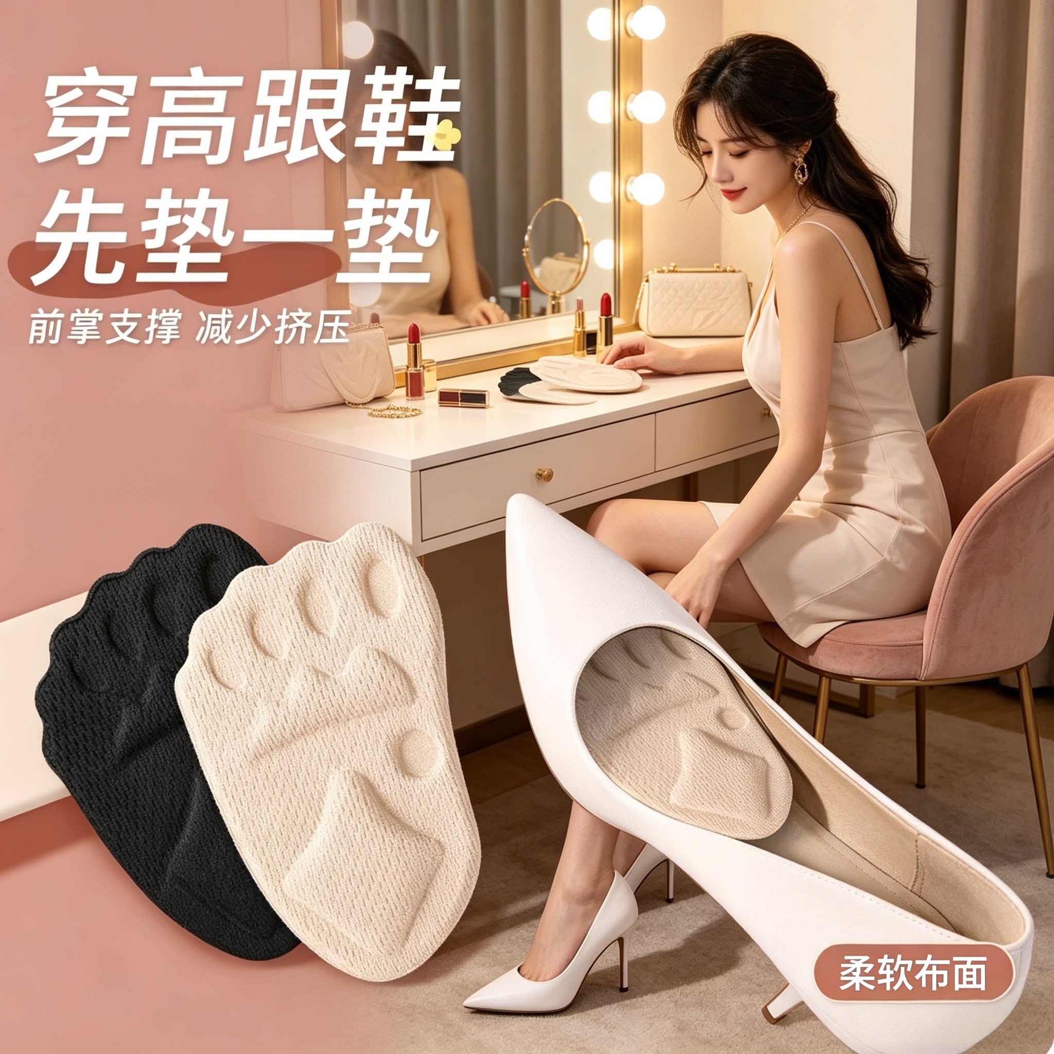 高跟鞋前脚掌垫防痛垫半码鞋垫