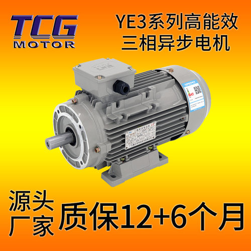 TCG高能效三相异步电机 级IE3系列7500瓦电机 F级绝缘机械设备用