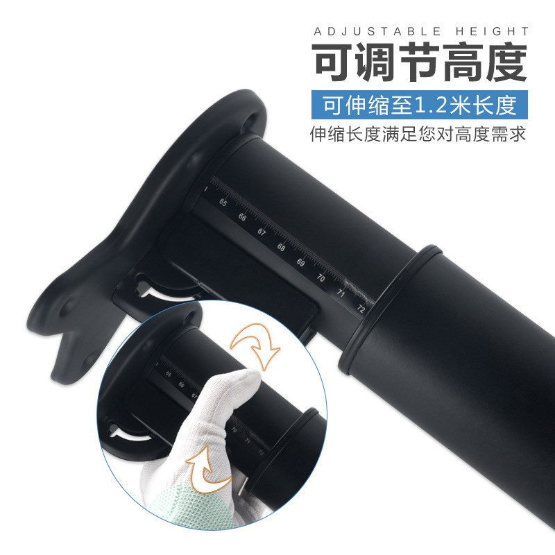 桌腿升降折叠支架可调节吧台脚不锈钢伸缩办公桌脚桌子腿支撑柱腿