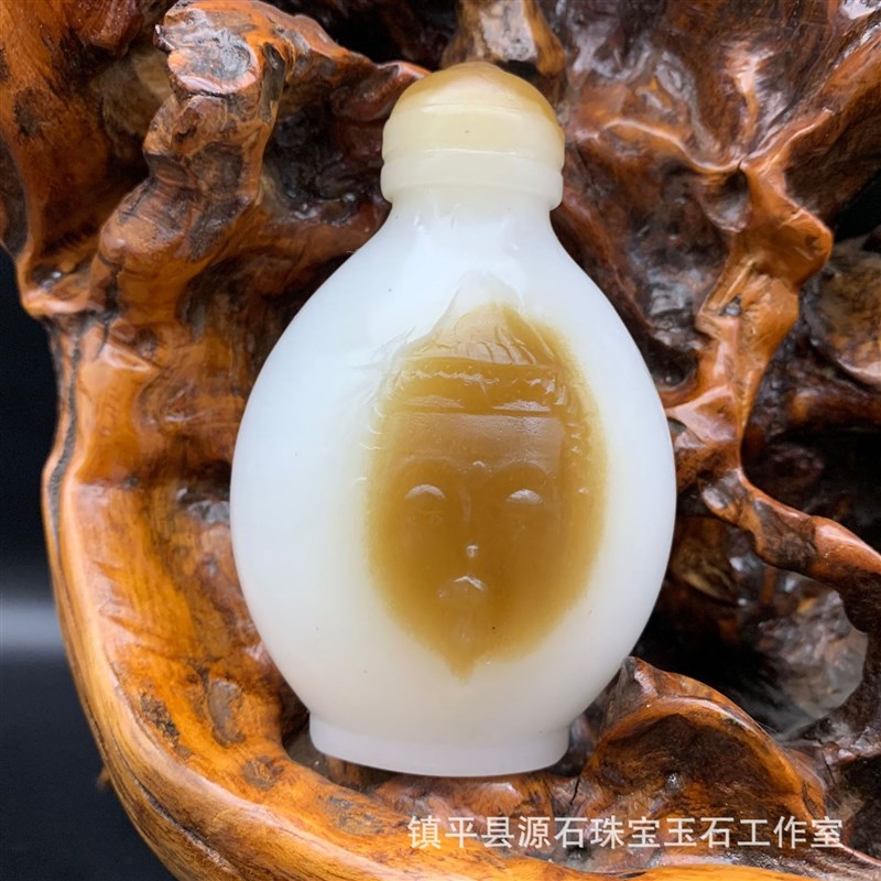 工厂阿富汗糖白玉貔貅金钱龟旺财狮子印章摆件把件直播货源