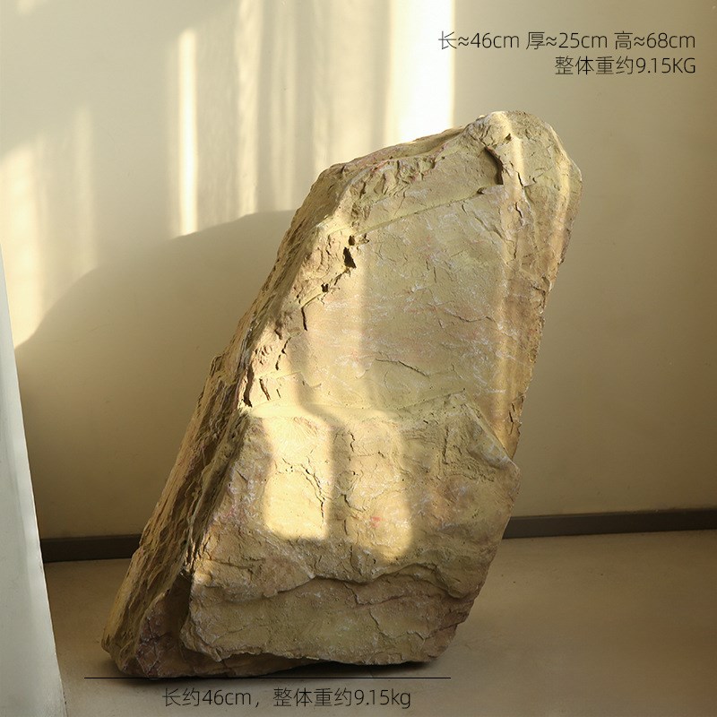造景仿真石假山道具玻璃钢石头酒店大堂软装布置现代创意落地摆件