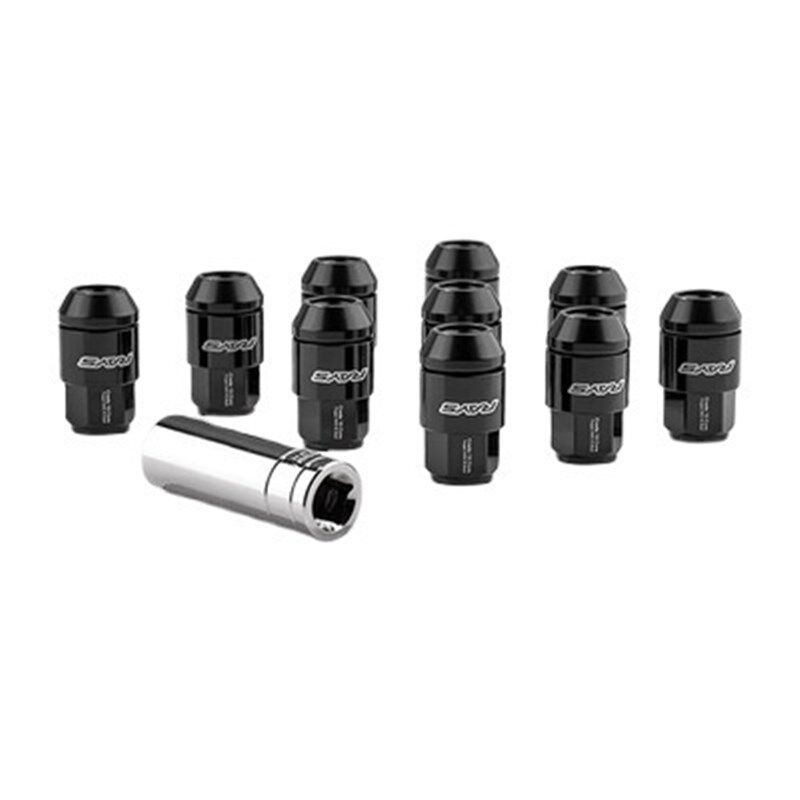 汽车改装轮胎螺母 铁+铝二合一螺母 42mm长 Hex:19mm M12 M14