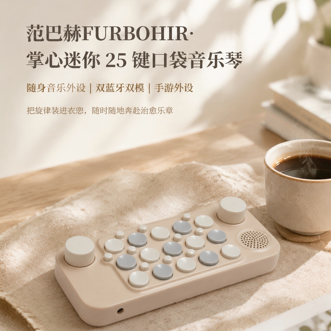 【范巴赫】新款口袋音乐键盘便携电子琴midi编曲游戏按键琴送礼物图片