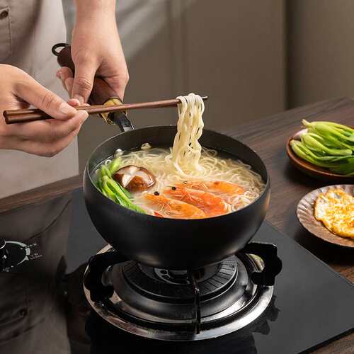 章丘手工迷你小铁锅小炒锅奶锅一人辅食锅家用炒菜锅无涂层不粘锅