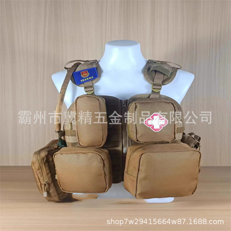 森林消防携行马甲单兵灭火救援工具背包芳纶阻燃多模块战术背心
