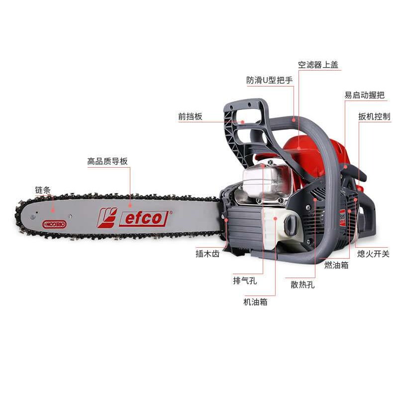 叶红MTH5600油锯 重载式汽油伐木锯 汽油链锯 手持式修枝伐木锯