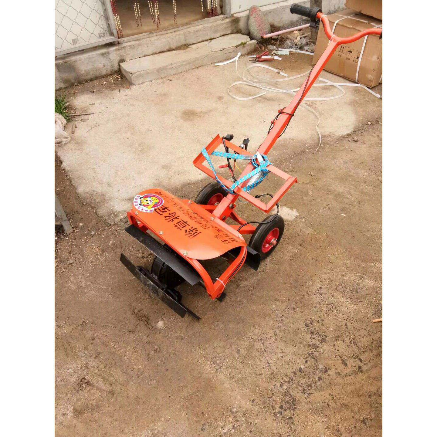 新型电动除草机小型多功能家用割草机农用微耕机果园除草开沟机