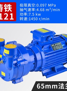 水环式真空泵2BV5121型真空一体式泵无油真空泵 小型水环式真空泵