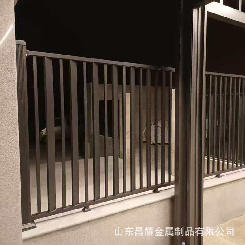 厂家制定新中式铝艺护栏围墙防护庭院别墅洋房阳台户外防攀爬栏杆