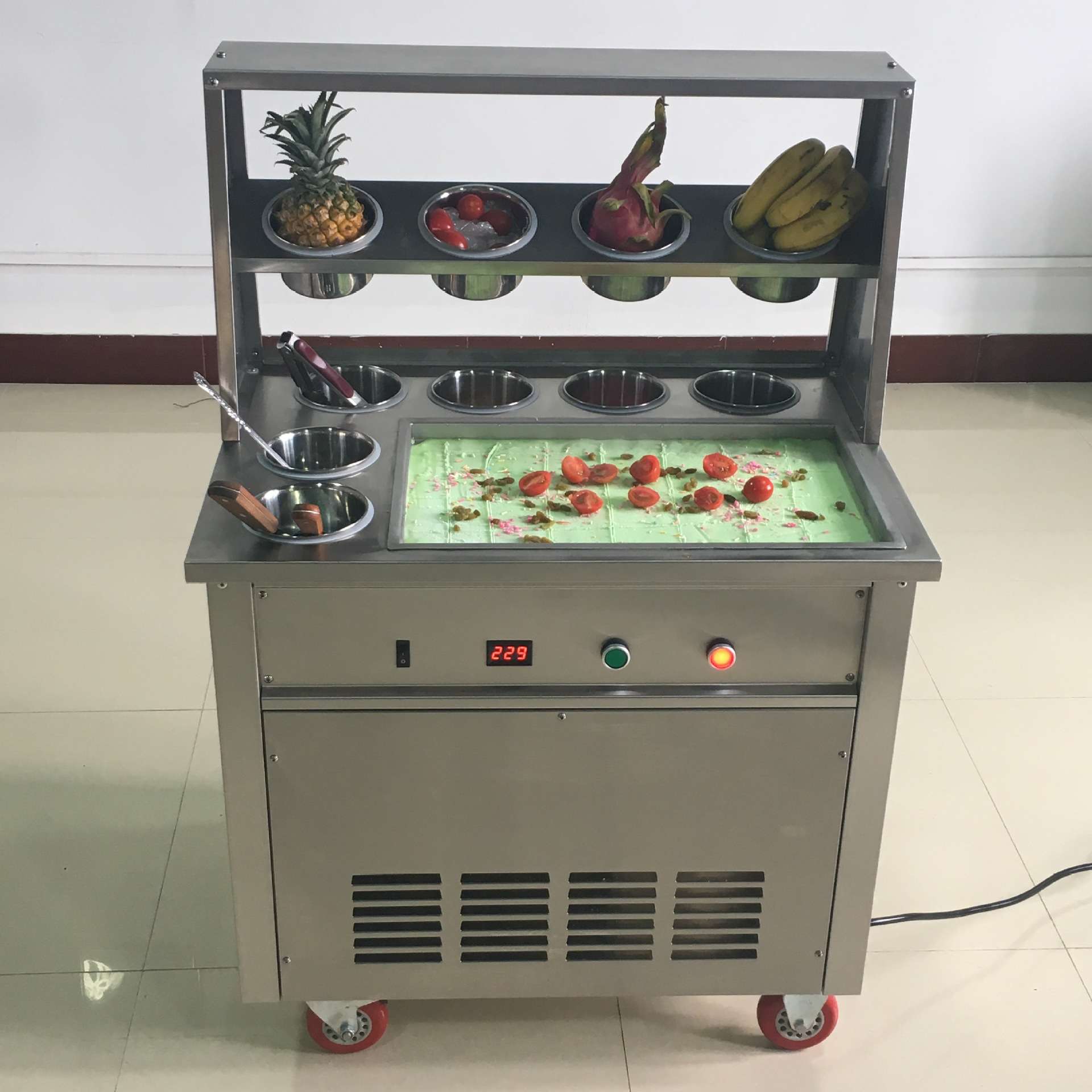 炒酸奶机商用炒冰粥机炒奶果机器炒冰淇淋卷机炒冰激淋卷机炒冰机