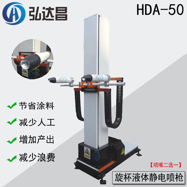 HDA50自动旋杯静电喷枪 铝单板静电旋杯苏州铝型材自动旋杯喷漆枪