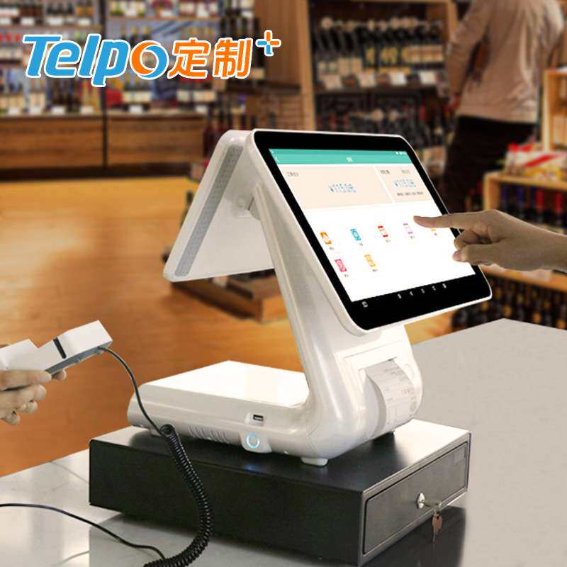 专业双屏自助收款一体机 小票打印 支持二次开发 天波热卖TPS650