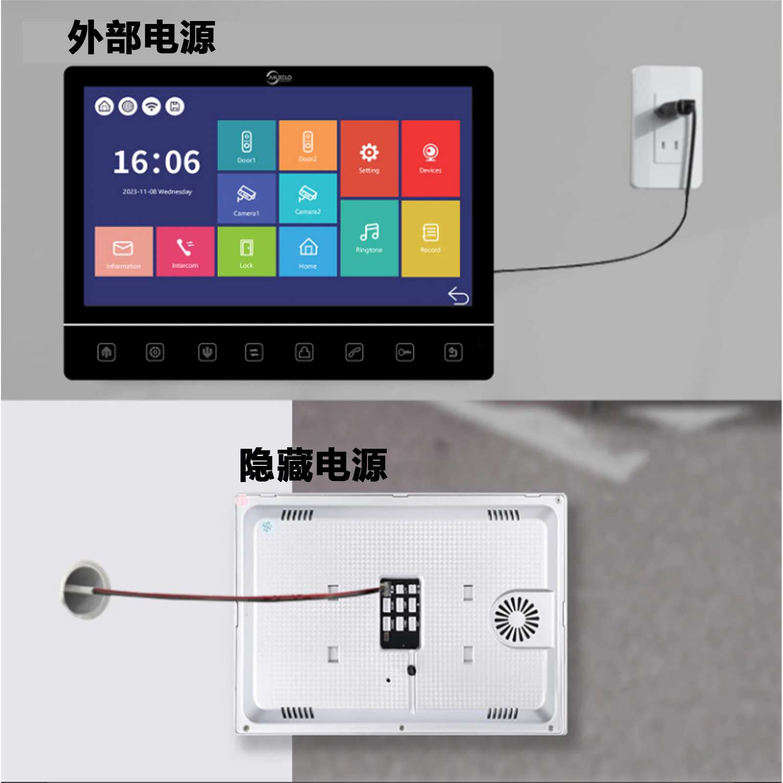 anjielosmart1080P可视对讲双向语音智能家居远程解锁智能门铃